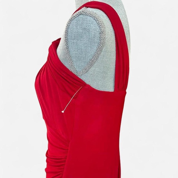 Chaps Valentine Red Formal Long Evening Gown red prom dress wedding guest dress - Picture 6 of 7